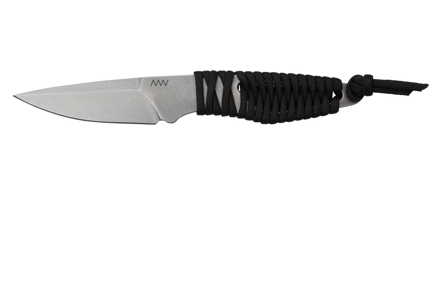 ANV Knives P100 Sleipner, Grey Paracord, P100-003, Black Kydex Sheath, Cuchillo De Cuello