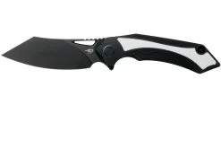 Bestech Kasta BG45D Black White G10, Blackwashed Navaja, Diseño Kombou