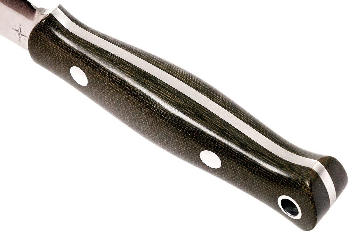 Bark River Bushcrafter I CPM 154, Green Canvas Micarta - Image 4