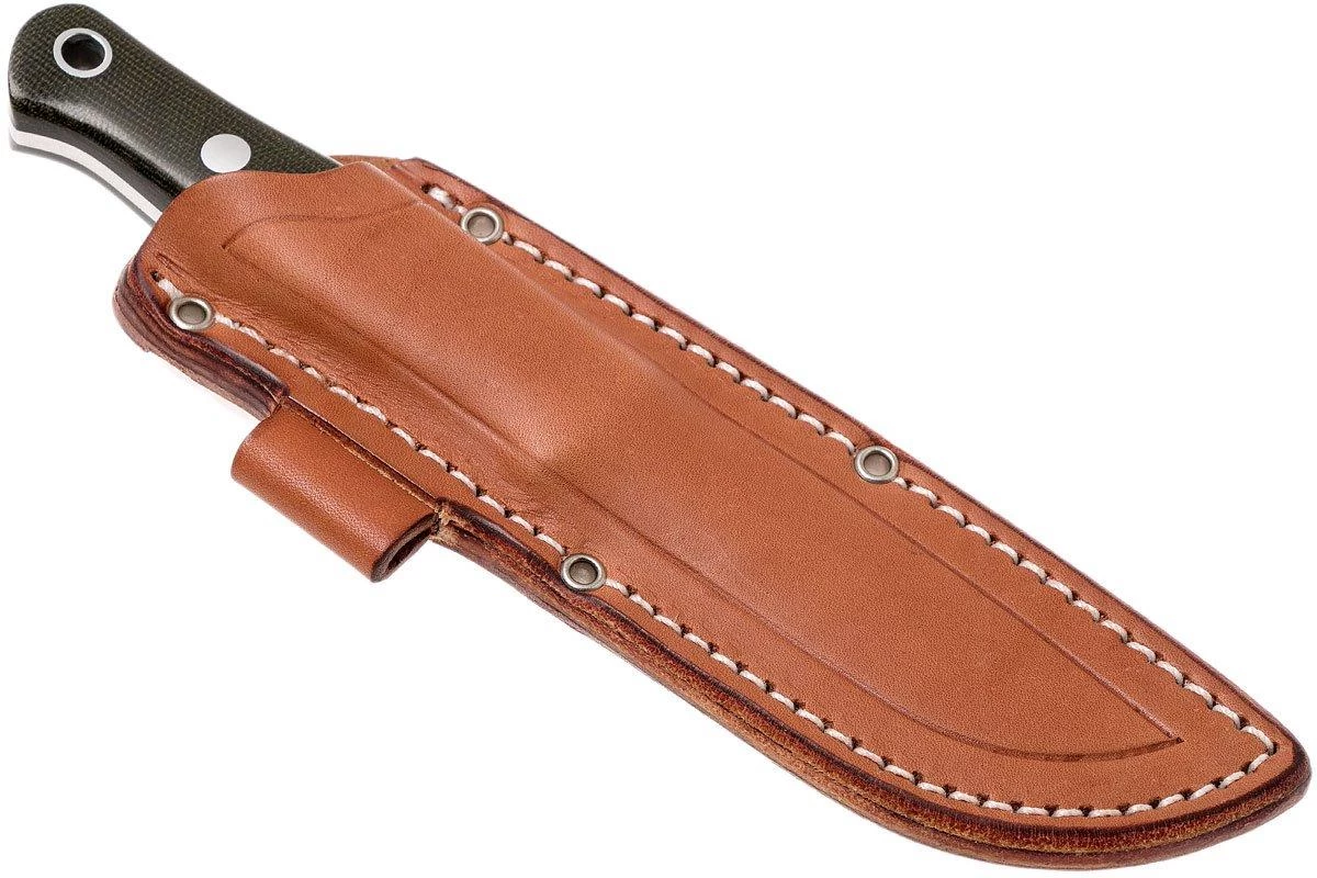 Bark River Bushcrafter I CPM 154, Green Canvas Micarta - Image 7
