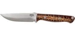 Bark River Bravo EDC A2, Orange & Red Pinecone, Funda Negra