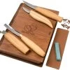 BeaverCraft Professional Spoon And Kuksa Carving Set S43 Libro, Juego De Tallado De Madera Con Libro De Almacenamiento De Madera