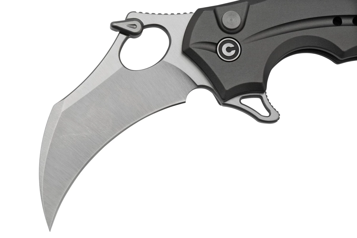 Civivi Incisor II C16016B-3 Gray Aluminium, Satin Hawkbill Navaja Karambit - Image 3