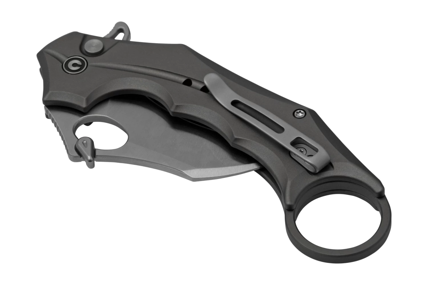 Civivi Incisor II C16016B-3 Gray Aluminium, Satin Hawkbill Navaja Karambit - Image 6