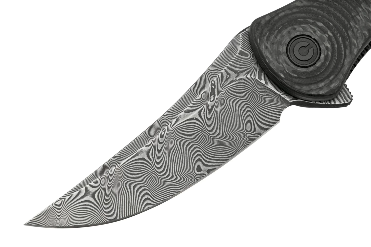 Civivi Synergy 3 C20075A-DS1 Damascus, Black G10, Fibra De Carbono Navaja, Diseño Jim O'Young - Image 3