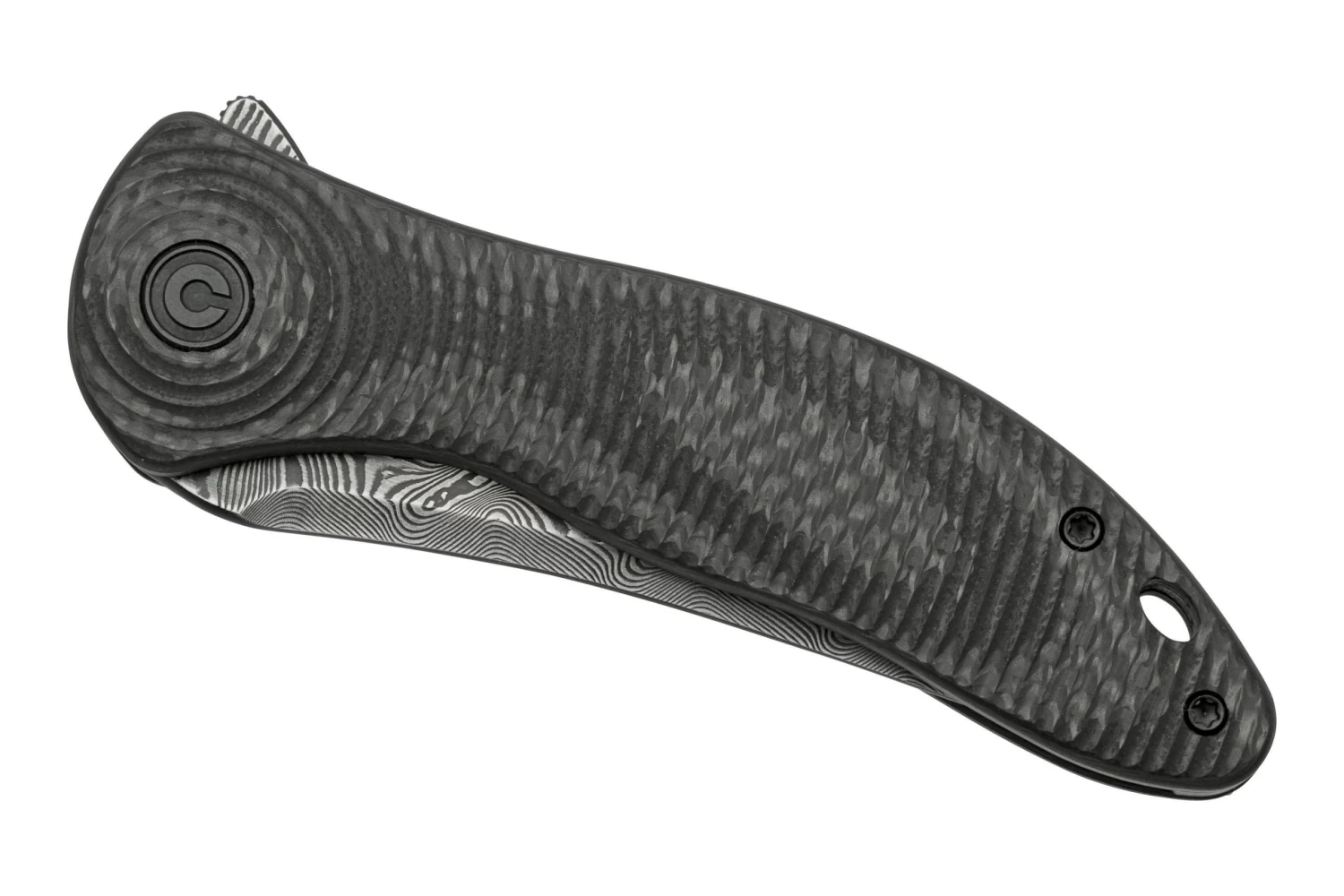 Civivi Synergy 3 C20075A-DS1 Damascus, Black G10, Fibra De Carbono Navaja, Diseño Jim O'Young - Image 6