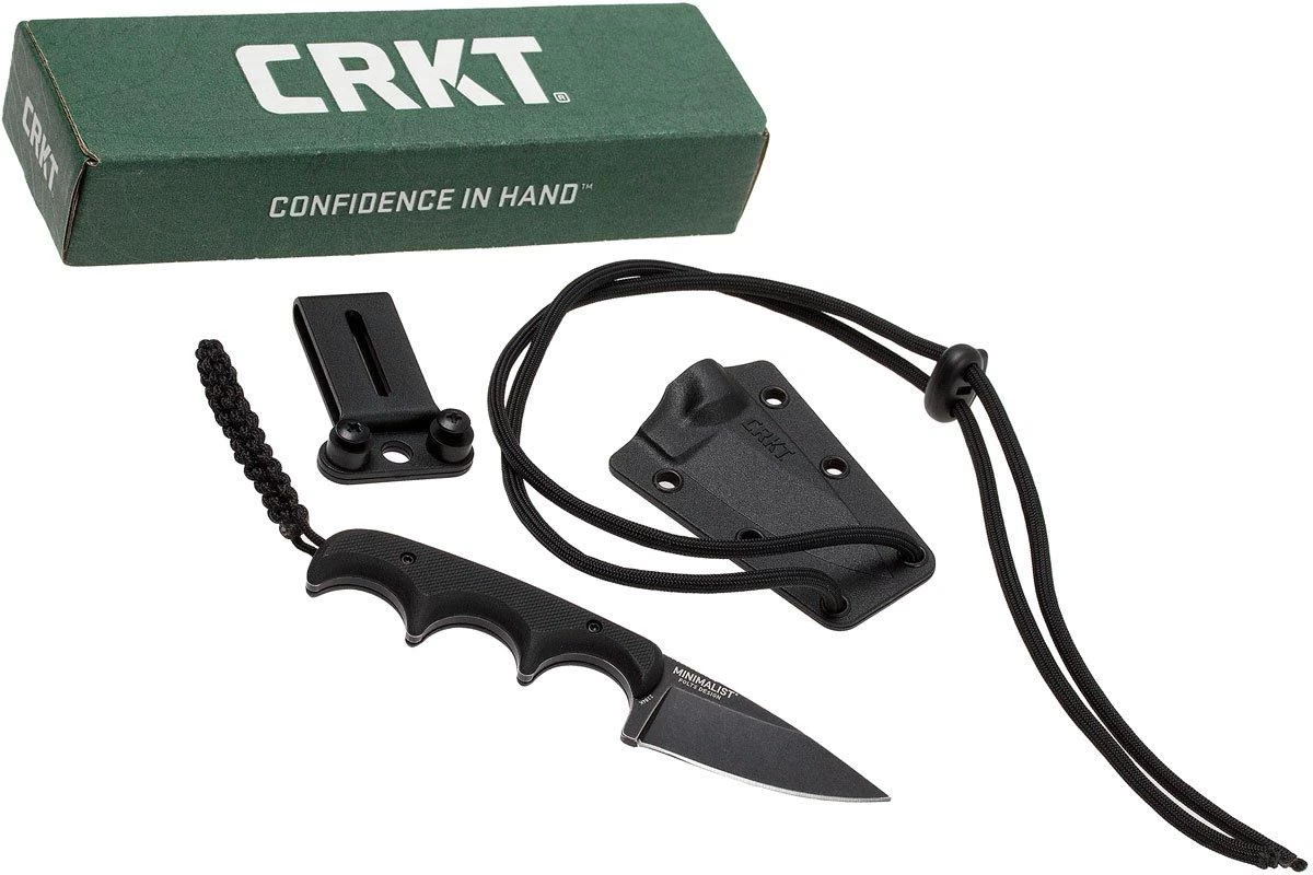 CRKT Minimalist Drop Point 2384K Cuchillo De Cuello, Alan Folts Design - Image 6