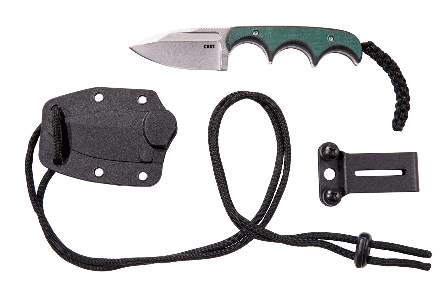 CRKT Minimalist Spear Point, Green Black, Cuchillo De Cuello, Diseño Alan Folts - Image 7