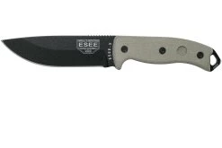 ESEE Model 5 Black Blade, Desert Tan Handle 5P-KO Cuchillo De Supervivencia Sin Funda