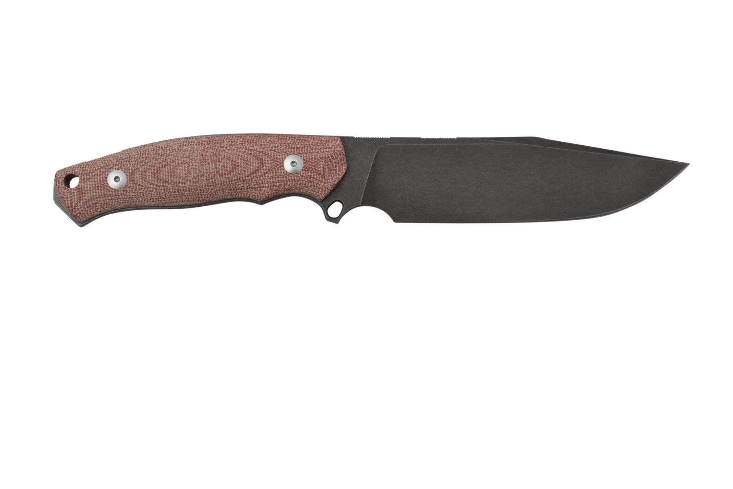 GiantMouse GMF4 Red Canvas Micarta, Cuchillo Fijo, Diseño Ansø And Voxnaes - Image 2