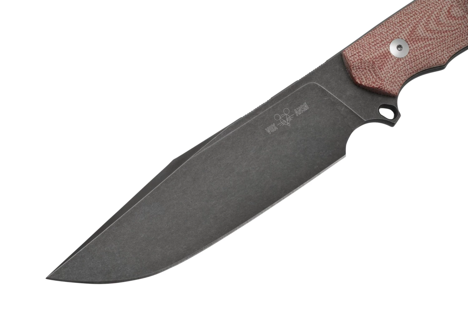 GiantMouse GMF4 Red Canvas Micarta, Cuchillo Fijo, Diseño Ansø And Voxnaes - Image 3