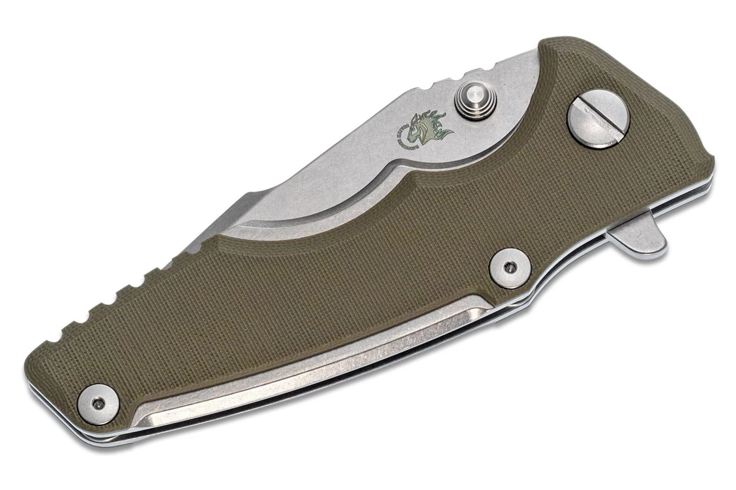 Rick Hinderer Eklipse 3.0” Spanto, CPM S35VN, OD Green Navaja - Image 2
