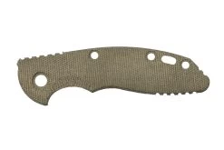 Rick Hinderer XM-18 3" Cachas, Smooth OD Green Micarta