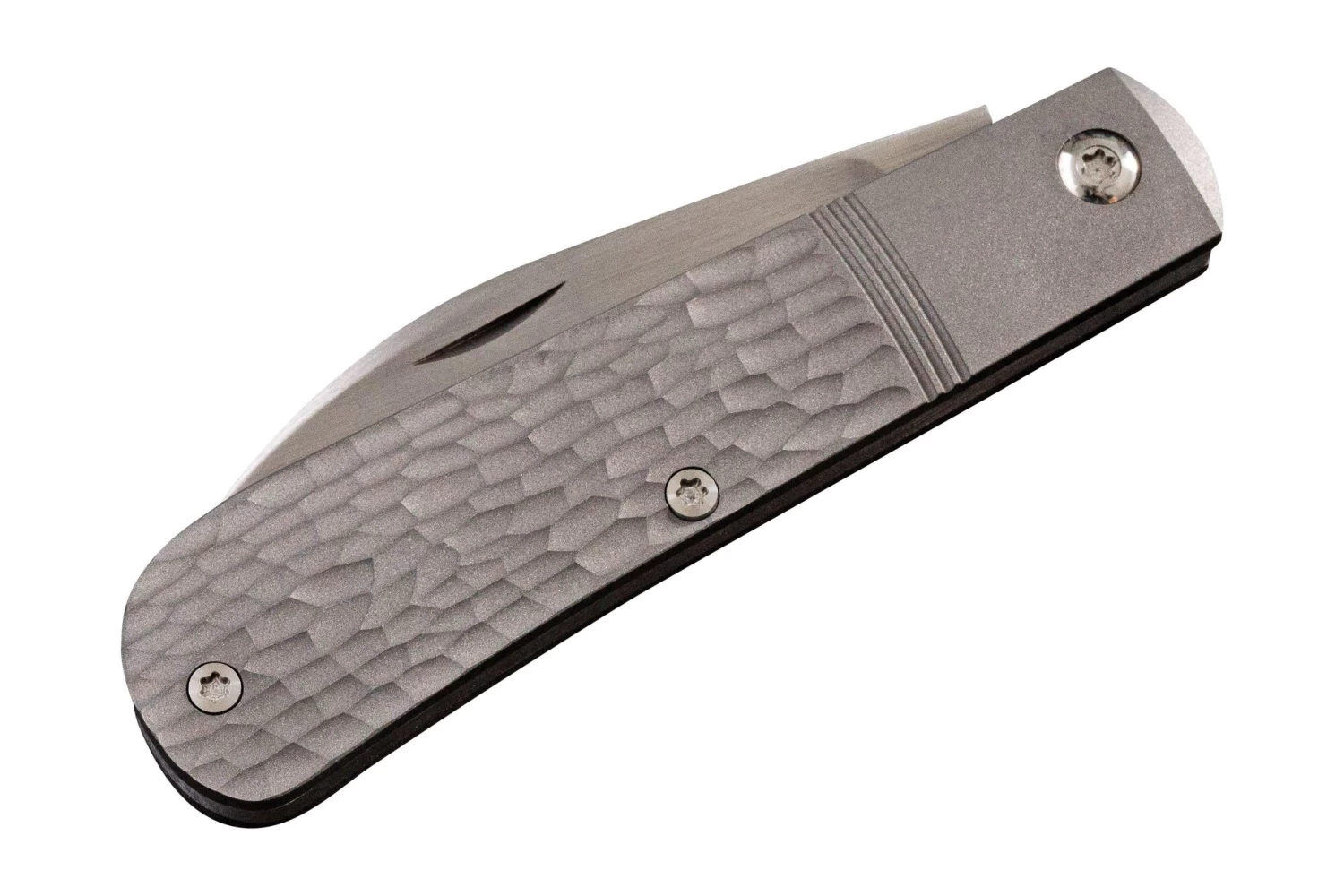 Jack Wolf Laid Back Jack LAIDB-02-TI-JIG Titanium Jigged, Slipjoint Navaja - Image 3