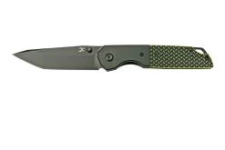 Kansept Warrior T1005T2 Black Tanto, Black & Green G10 Navaja, Diseño Kim Ning