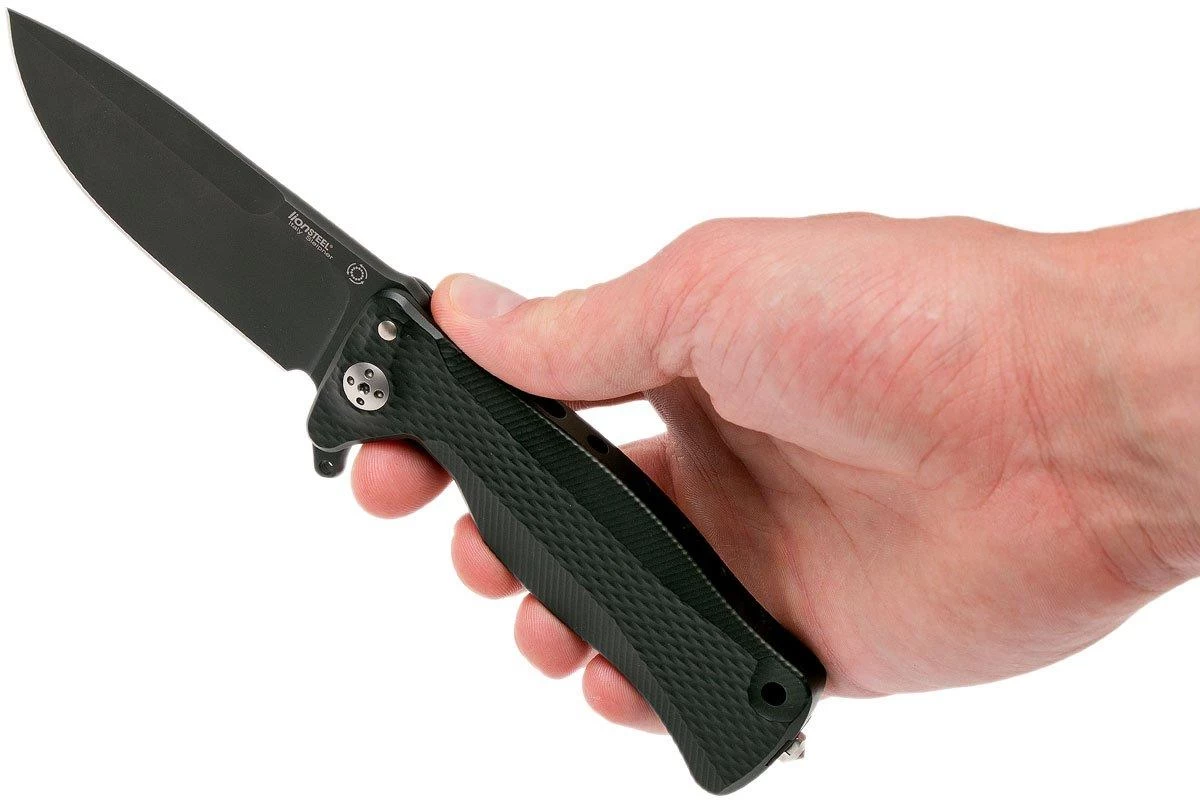 LionSteel SR11 Aluminum Black, Black Blade, SR11 A BB Navaja - Image 8