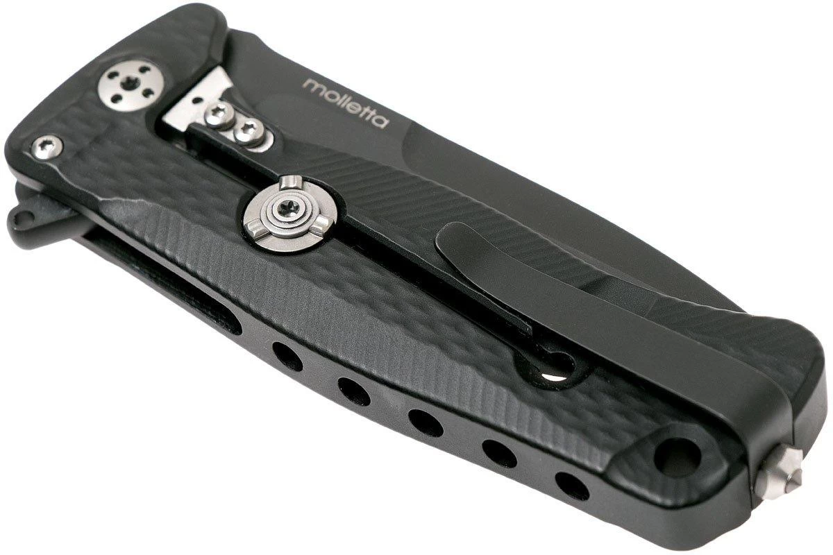 LionSteel SR22A-BB Black Aluminio, Black Blade - Image 4
