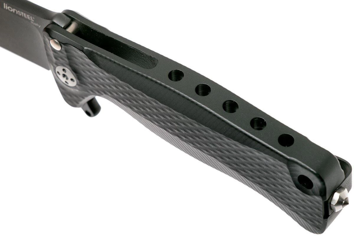 LionSteel SR22A-BB Black Aluminio, Black Blade - Image 7