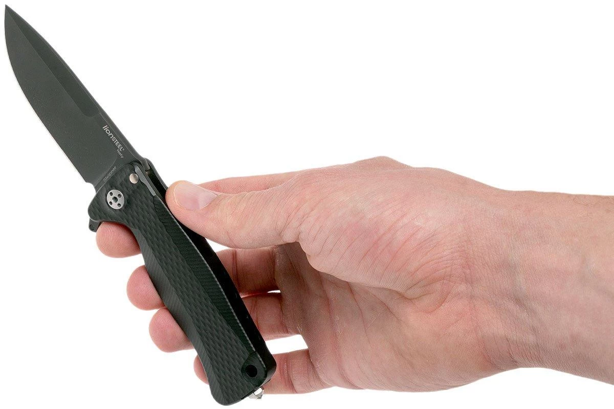 LionSteel SR22A-BB Black Aluminio, Black Blade - Image 8