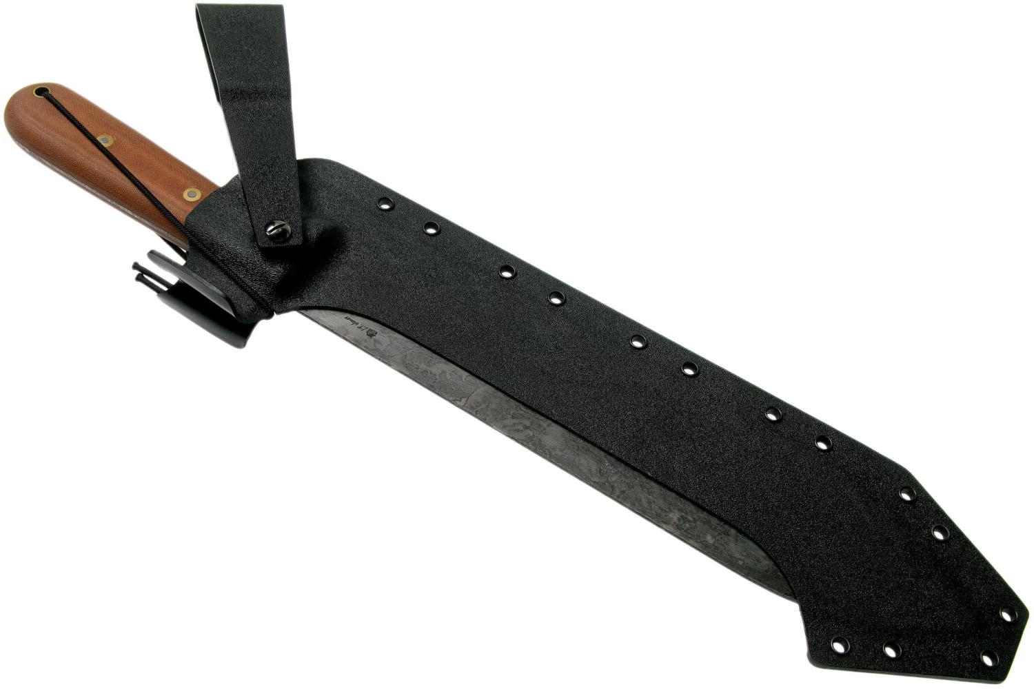 LT Wright The Overland Machete, 1075, Matte Natural Micarta, Funda Kydex, Machete - Image 6