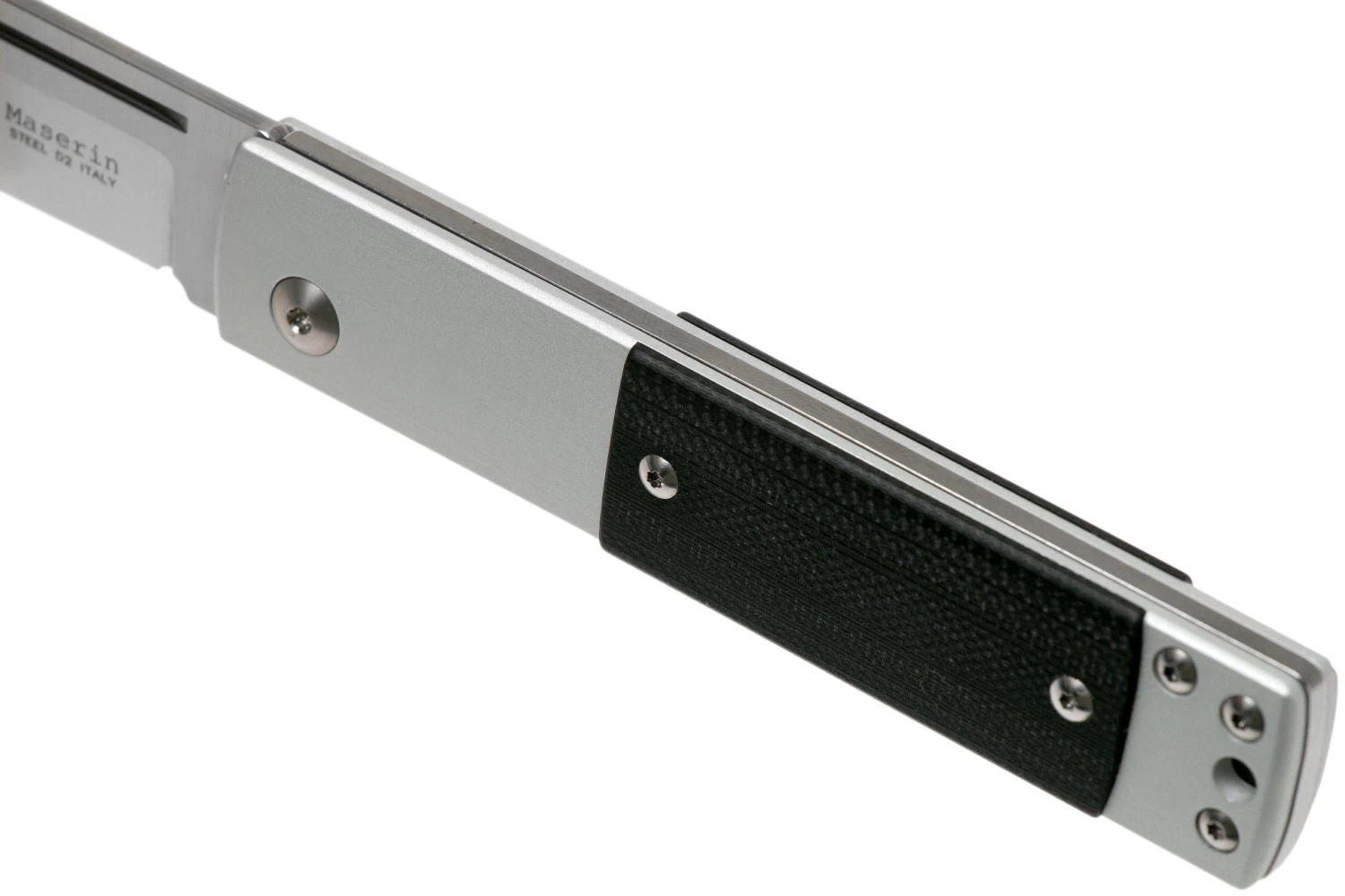 Maserin In-Estro Black Micarta 165/MCN Navaja Slipjoint - Image 7