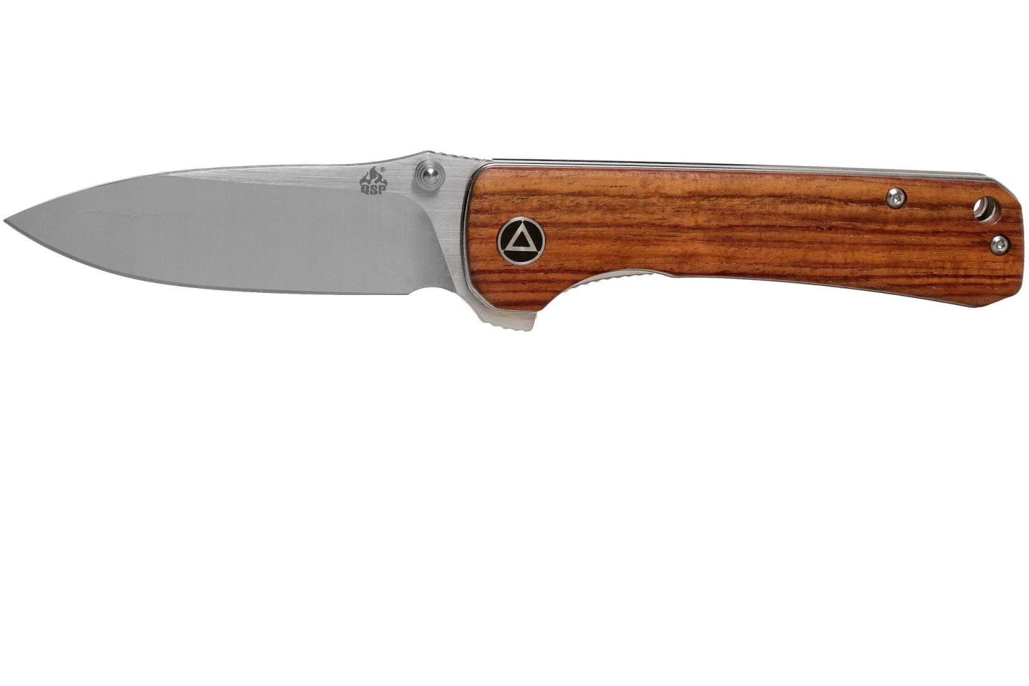 QSP Knife Hawk QS131-O1 Mkuruti Wood, Satin, Navaja