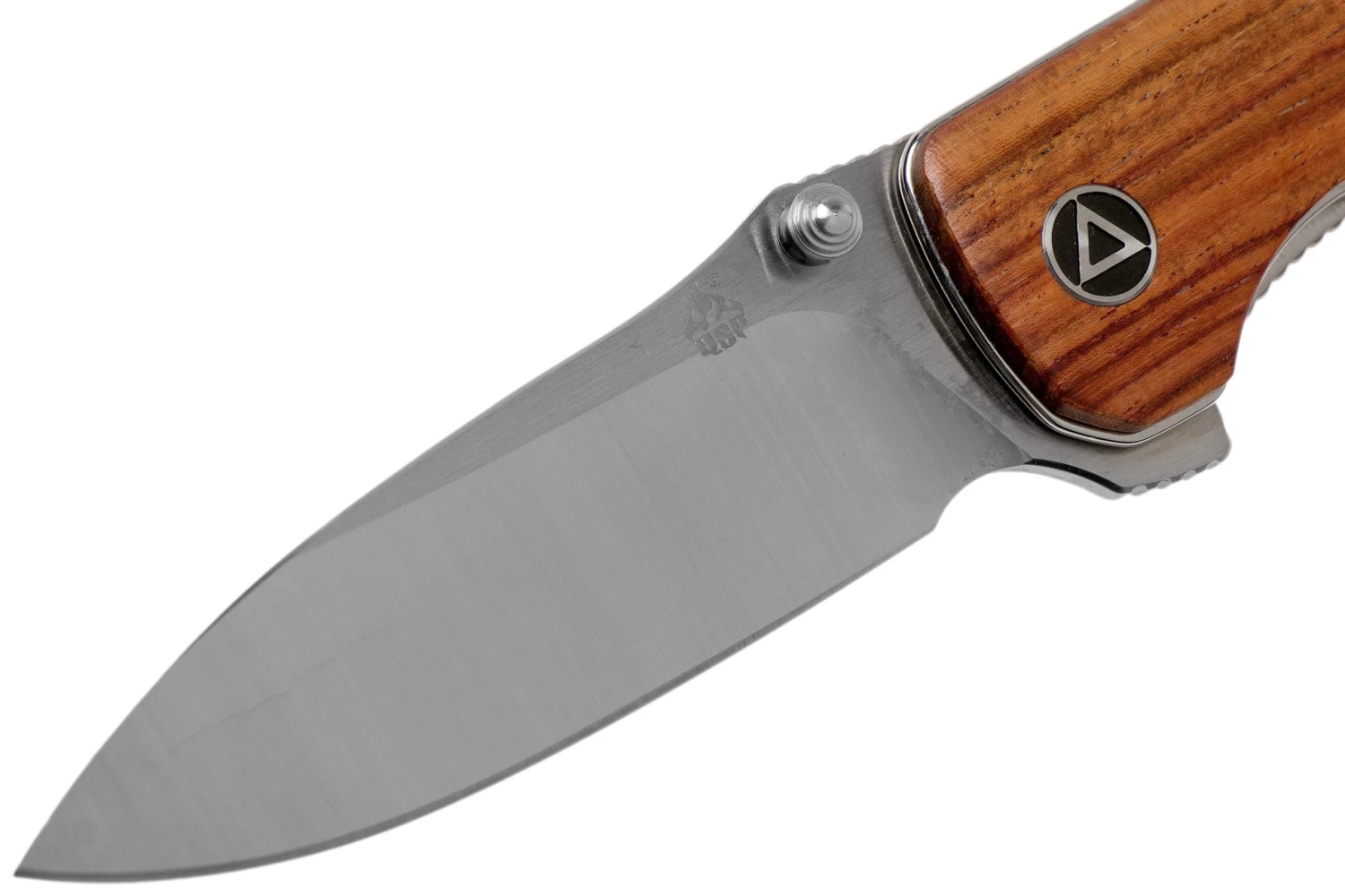 QSP Knife Hawk QS131-O1 Mkuruti Wood, Satin, Navaja - Image 3